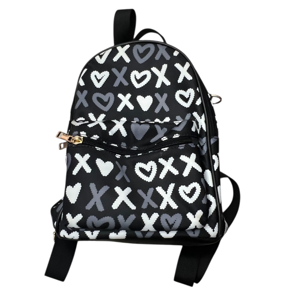 Stylish heat Black and White Women's Backpack